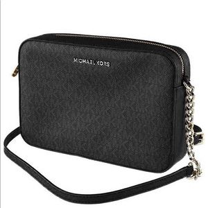 MK Black Logo Crossbody